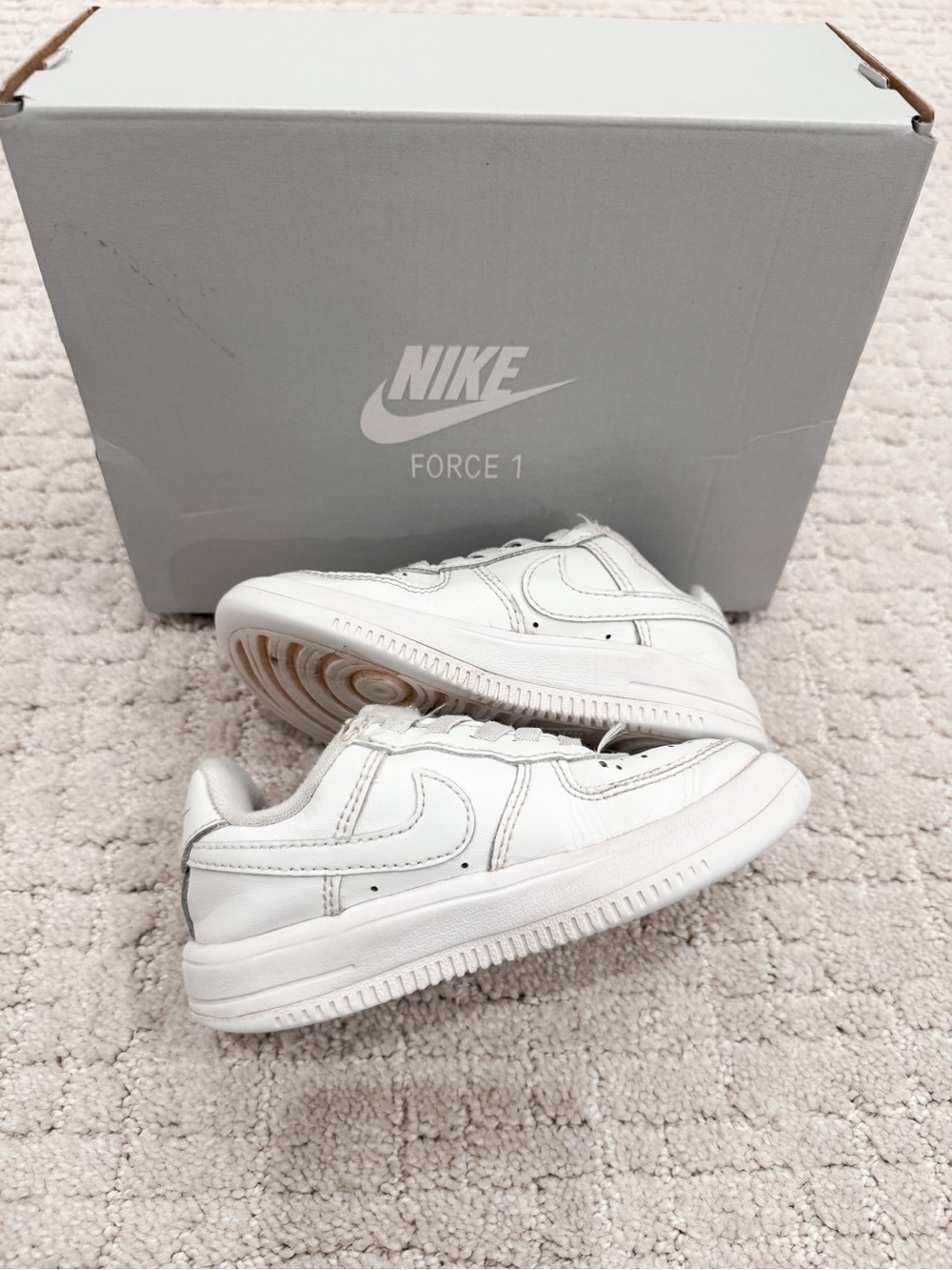 Nike Kids White Low-Top Sneakers